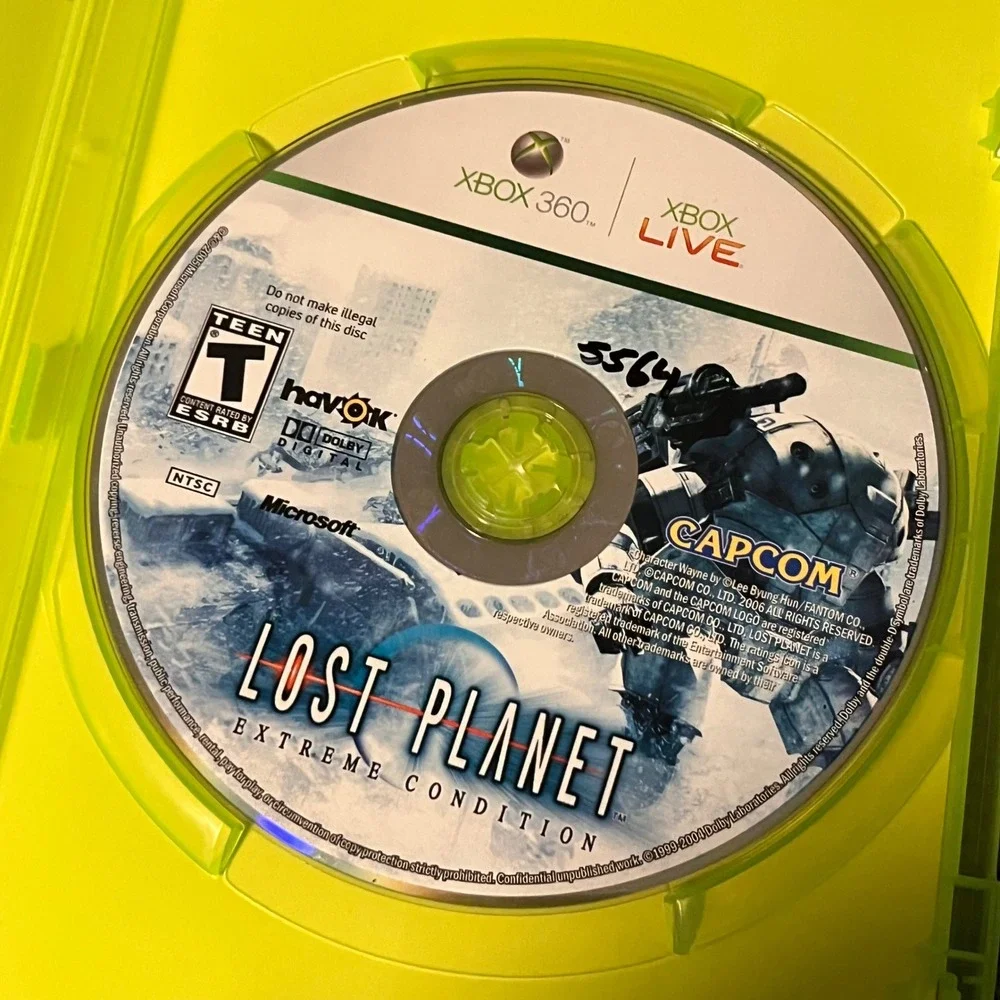 Lost Planet Extreme Condition Microsoft Xbox 360 Capcom 2006 Game Vault Case